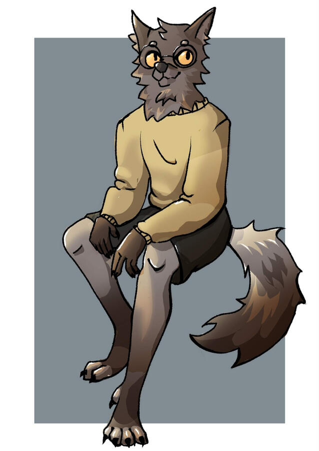 Wolf character 1 Wolf character 1